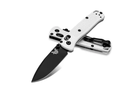 BENCHMADE Mini Bugout, hoja negra FILO Liso