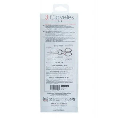 3 Claveles Tijera Cocina Varios Usos Inox 20 cm 00400