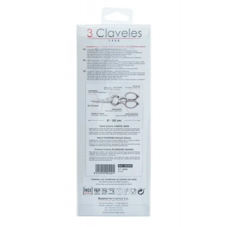 3 Claveles Tijera Cocina Varios Usos Inox 20 cm 00400