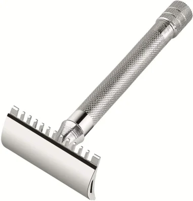 Maquinilla de afeitar modelo 25 cromada peine abie