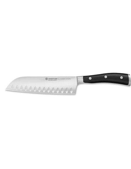 Cuchillo alveolado cocinero japonés 17 cm Classic Ikon Forjado