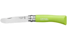 Navaja Opinel N°07 punta redondeada mango verde manzana en carpe