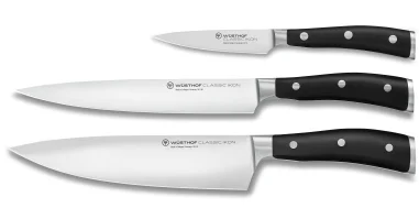 Juego 3 Cuchillos Wusthof Classic Ikon 1120360301