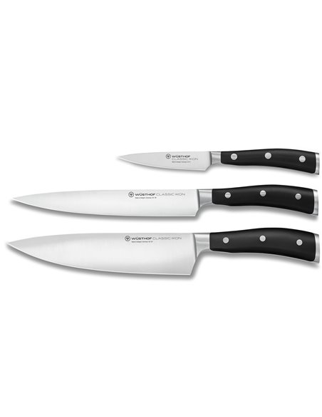 Juego 3 Cuchillos Wusthof Classic Ikon 1120360301