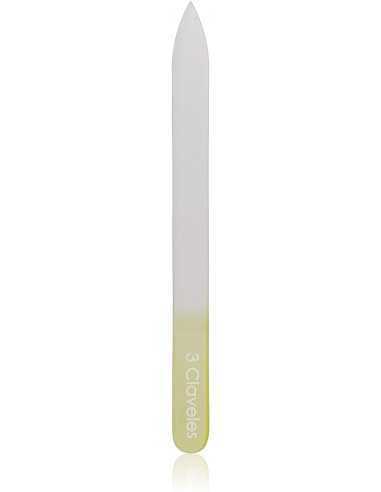 Lima de cristal 14 cm esterilizable 1 cara 3 Claveles 12335