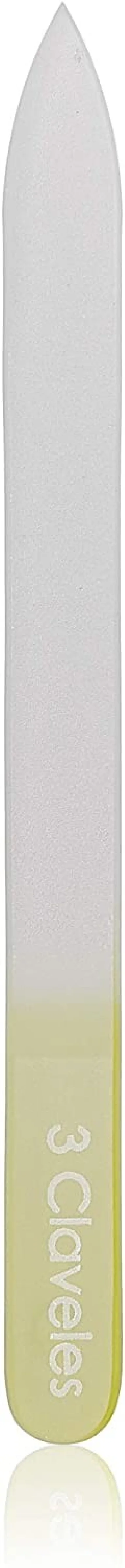 Lima de cristal 14 cm esterilizable 1 cara 3 Claveles 12335