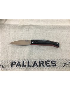 PALLARES SOLSONA Navaja BUSA Acero Carbono con mango de Micarta Negro