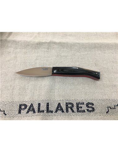 PALLARES SOLSONA Navaja BUSA Acero Carbono con mango de Micarta Negro