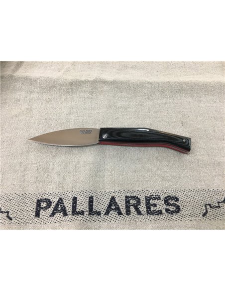 PALLARES SOLSONA Navaja BUSA Acero Carbono con mango de Micarta Negro