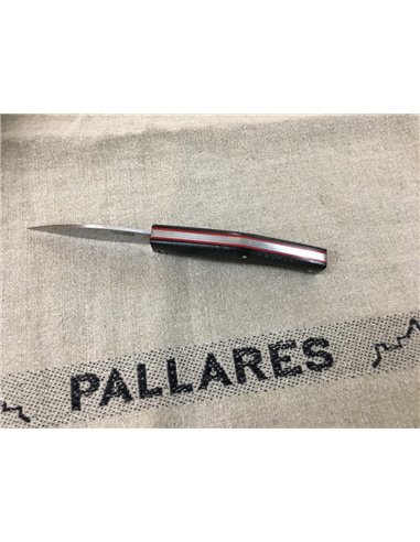 PALLARES SOLSONA Navaja BUSA Acero Carbono con mango de Micarta Negro