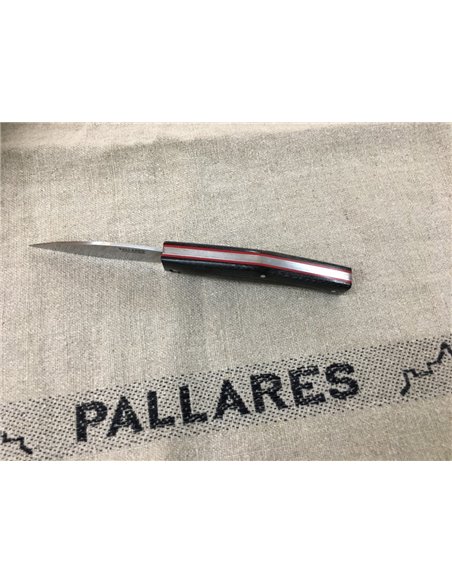 PALLARES SOLSONA Navaja BUSA Acero Carbono con mango de Micarta Negro