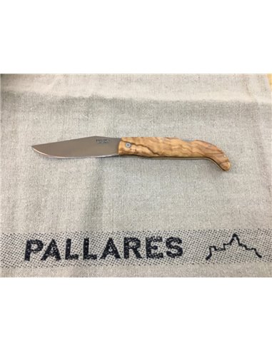 PALLARES SOLSONA Navaja PEDRAFORCA mango de madera de Olivo