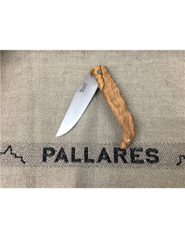 PALLARES SOLSONA Navaja PEDRAFORCA mango de madera de Olivo