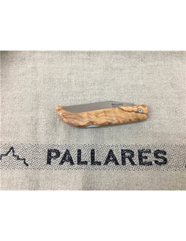 PALLARES SOLSONA Navaja PEDRAFORCA mango de madera de Olivo