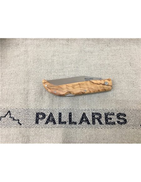 PALLARES SOLSONA Navaja PEDRAFORCA mango de madera de Olivo