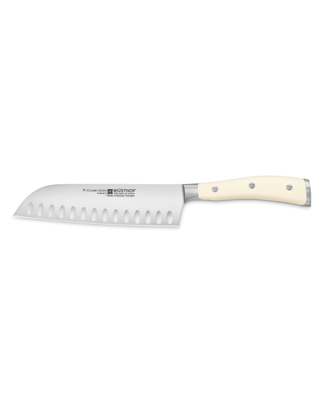 Cuchillo alveolado cocinero japonés 17 cm Classic Ikon Royal Forjado