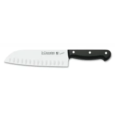 CUCHILLO SANTOKU ALVEOLADO UNIBLOCK 18 cm - 7" D 3