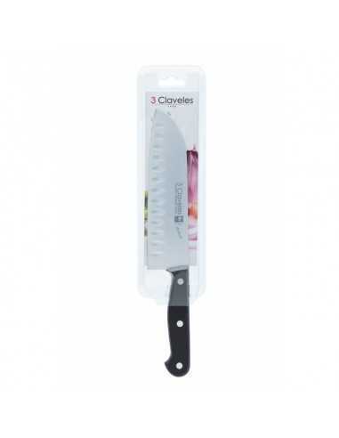 CUCHILLO SANTOKU ALVEOLADO UNIBLOCK 18 cm - 7" D 3