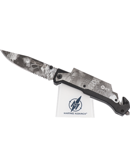 Navaja K25 pedernal / linterna. Hoja: 9.5 18490-A