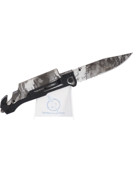 Navaja K25 pedernal / linterna. Hoja: 9.5 18490-A