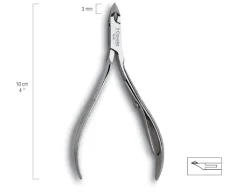 ALICATE CUTICULA MACHIEMBRADO 10cm. Corte 3mm 3 Claveles 2