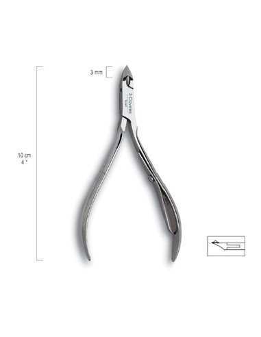 Alicate cuticulas 10 cm machiembrado 3 Claveles 12104