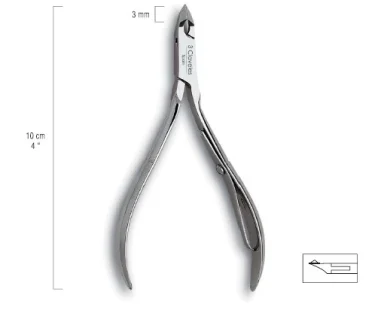 Alicate cuticulas 10 cm machiembrado 3 Claveles 12104