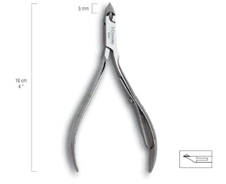 Alicate cuticulas 10 cm machiembrado 3 Claveles 12104
