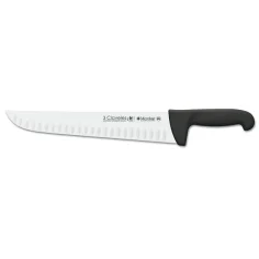 CUCHILLO CARNICERO ALVEOLADO PROFLEX NEGRO 30 cm -