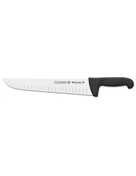 CUCHILLO CARNICERO ALVEOLADO PROFLEX NEGRO 30 cm -