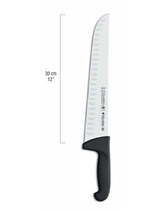 CUCHILLO CARNICERO ALVEOLADO PROFLEX NEGRO 30 cm - 2