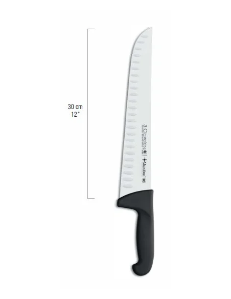 Cuchillo Carnicero Alveolado PROFLEX 30 cm 3 Claveles 08077