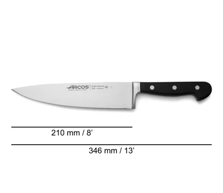 Cuchillos de cocinero 210 mm Arcos Ópera 225100