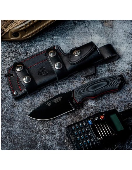 Cuchillo Cudeman Mini Boina Verde 115‑N Hoja Negra | Acero Böhler N‑695