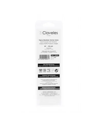 Tijera Modista Catalana 3 Claveles 6"