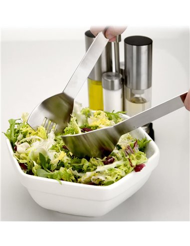 Juego Cuchara-Tenedor ensalada INOX 18/10 Lacor 62343