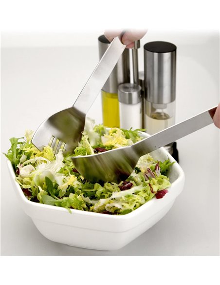 Juego Cuchara-Tenedor ensalada INOX 18/10 Lacor 62343