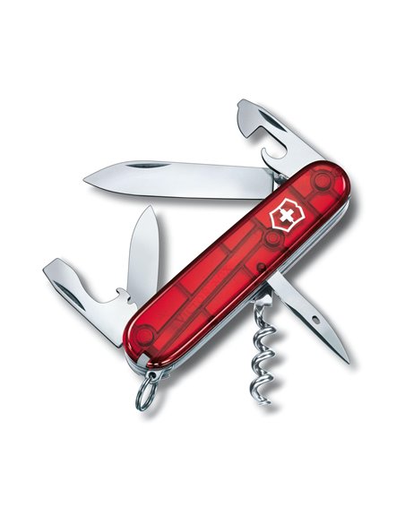 Navaja Suiza Victorinox Spartan, 12 funciones 1.3603.T Rojo Traslucido