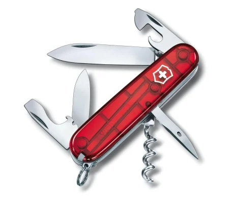Navaja Suiza Victorinox Spartan, 12 funciones 1.3603.T Rojo Traslucido