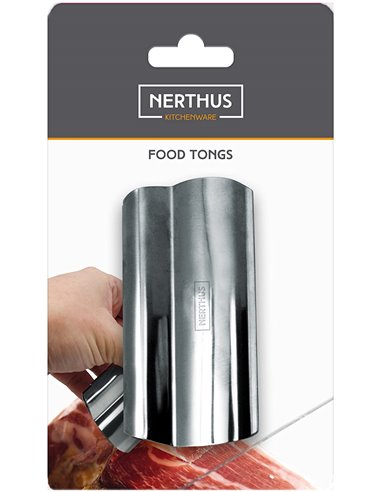 Pinza de alimentos de acero inoxidable con muelle para uso facil, NERTHUS FIH 337