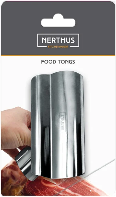 Pinza de alimentos de acero inoxidable con muelle para uso facil, NERTHUS FIH 337