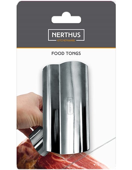 Pinza de alimentos de acero inoxidable con muelle para uso facil, NERTHUS FIH 337