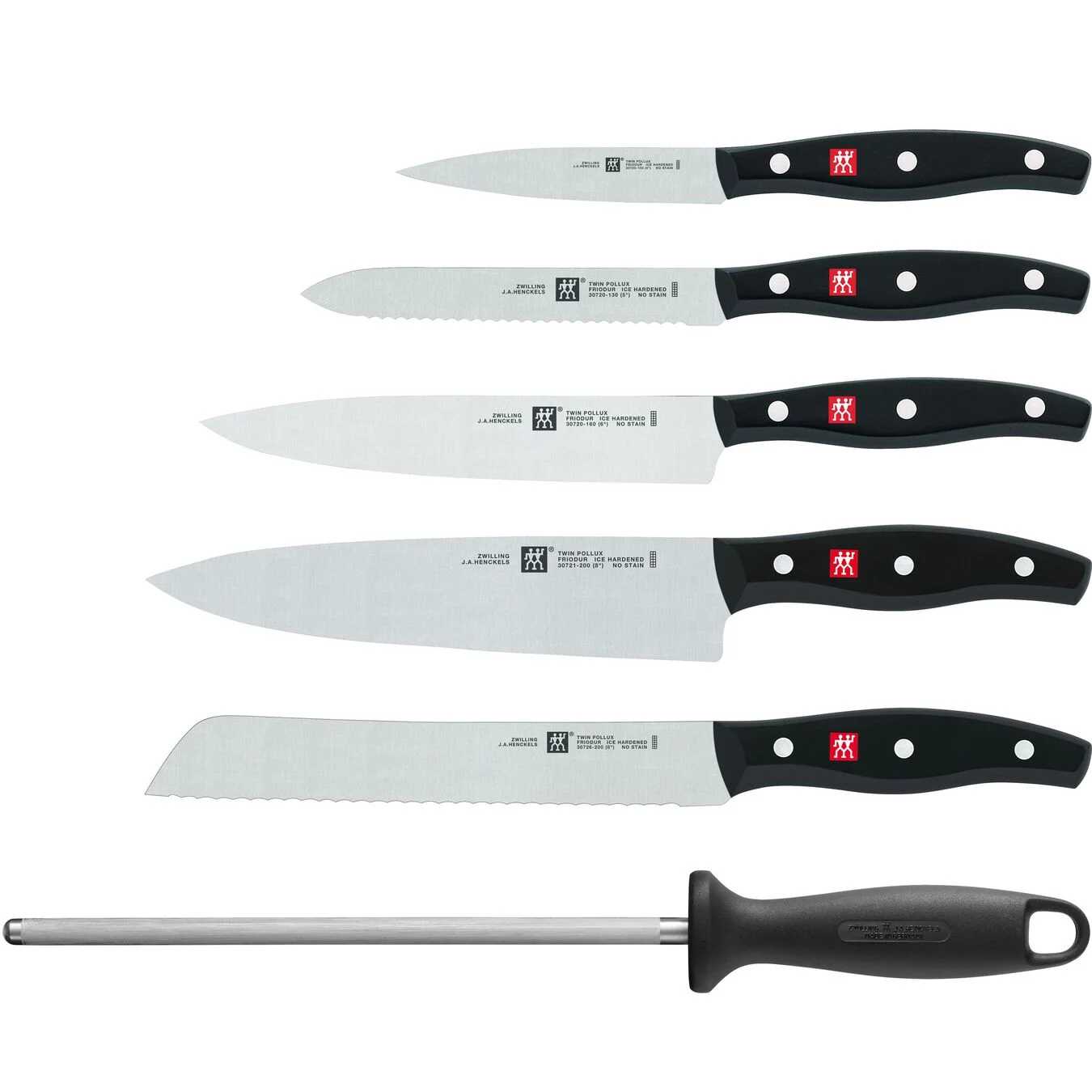 Desglose juego 7 piezas cuchillos Zwilling
