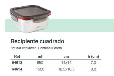 Lacor Ecoinox cuadrado